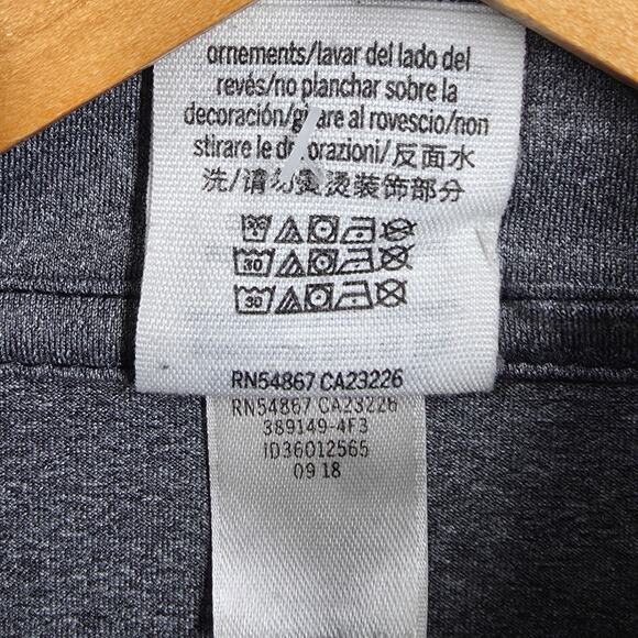 PINK WOMEN'S GRAY HALF ZIP-UP ACTIVE SWEATSHIRT TOP SIZE XS , SLEEVE THUMBHOLES - Picture 9 of 9